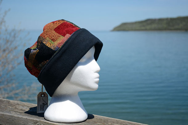 Tapestry Pillbox Hat (Red)