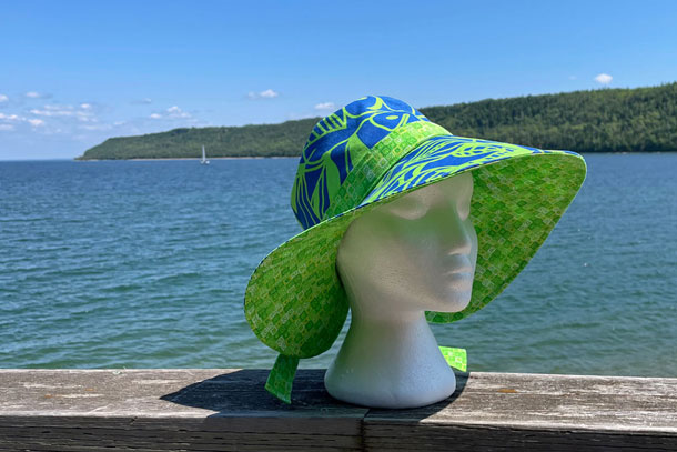 Sun Hat (Green/Blue)
